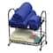 6 Pack: 18.5" Black 2-Tier Metal Removable Basket Organizer
